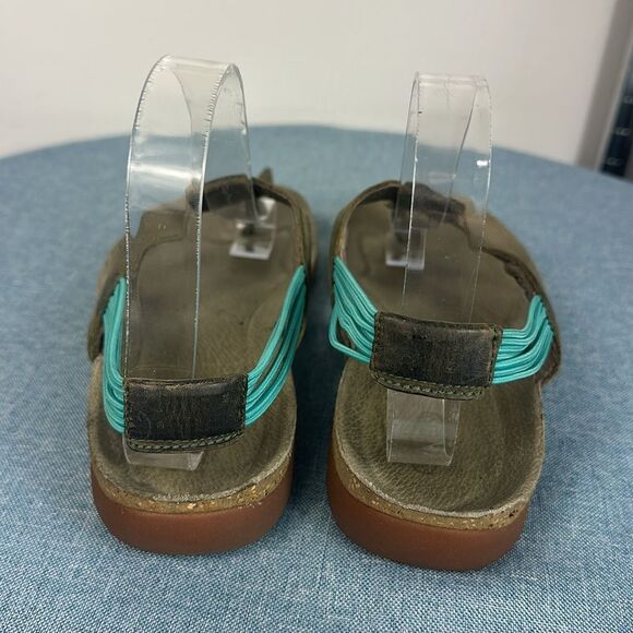 KEEN Dauntless Posted T-Strap Leather Taupe Sandals Size 8 - Picture 5 of 9